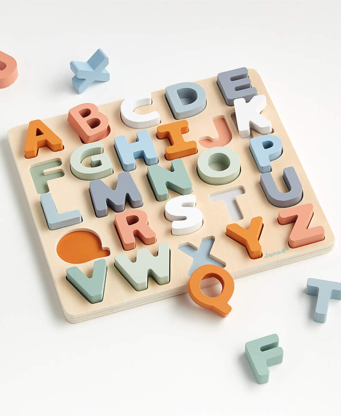 Janod Alphabet Wooden Baby Puzzle
