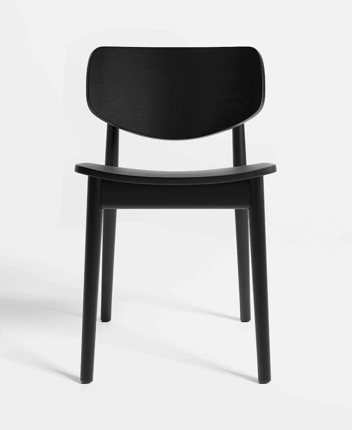 Paolo Black Wood Dining Chair